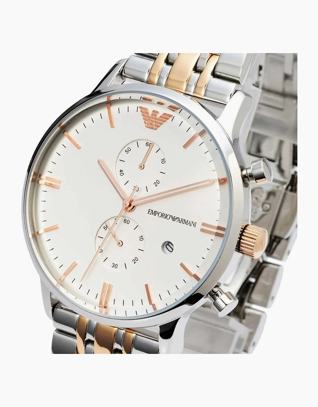 Emporio Armani  AR0399 Silver Chronograph Men's Watch