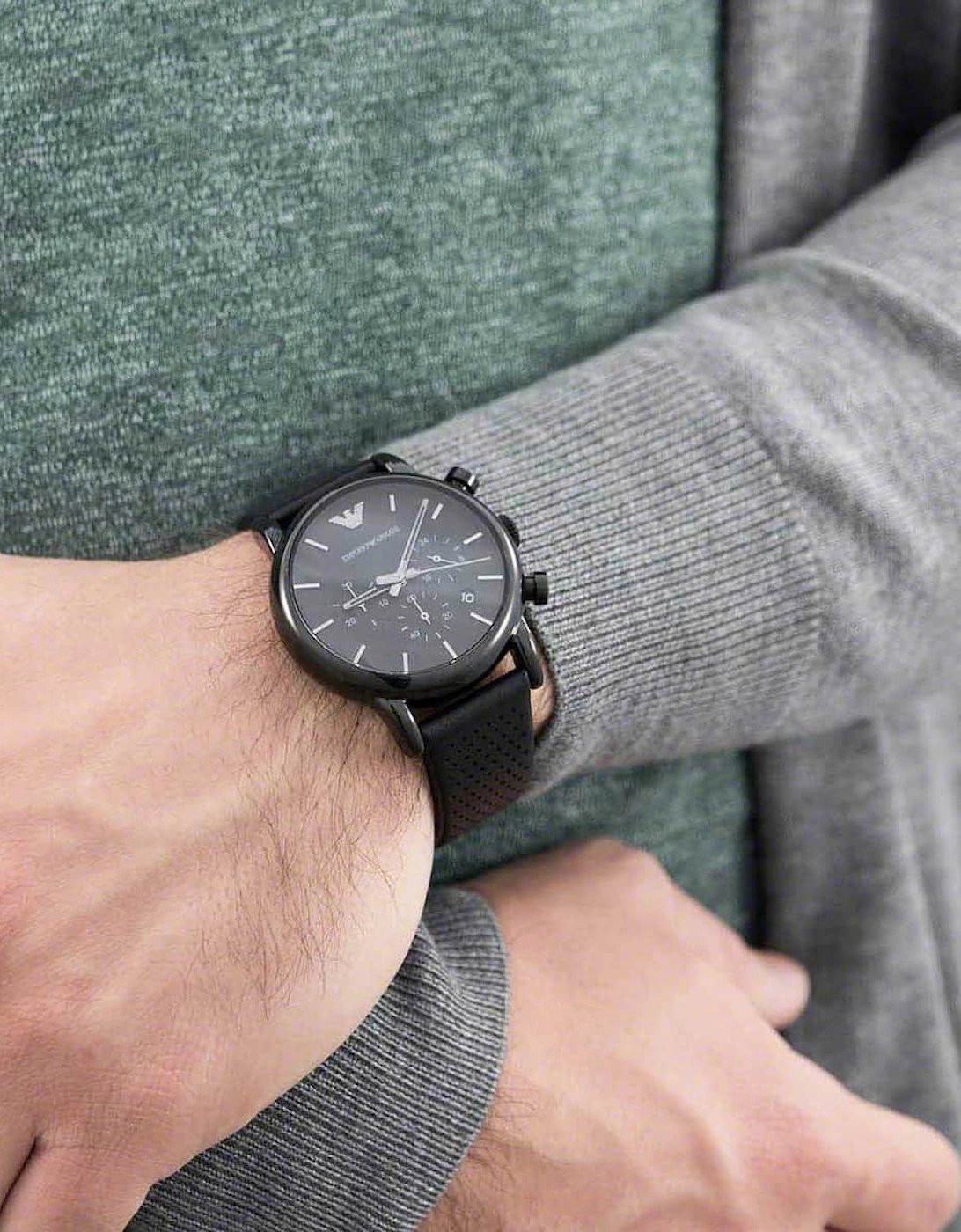 Emporio Armani AR1737 Black Chronograph Men's Watch