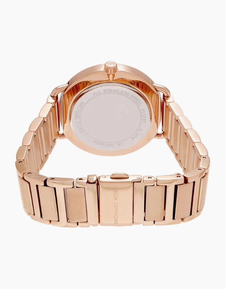 Michael Kors MK3640 Portia Rose Gold-Tone Crystal Bracelet  Ladies Watch