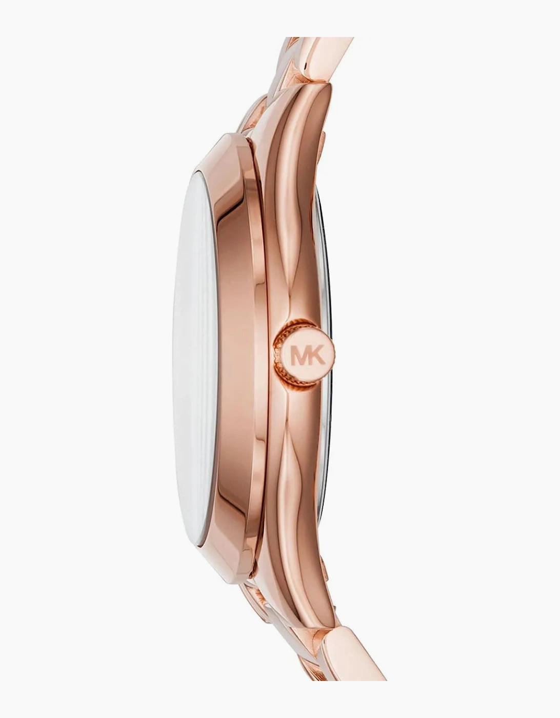 Michael Kors Ladies Mini Slim Runway Rose Gold Watch MK3549