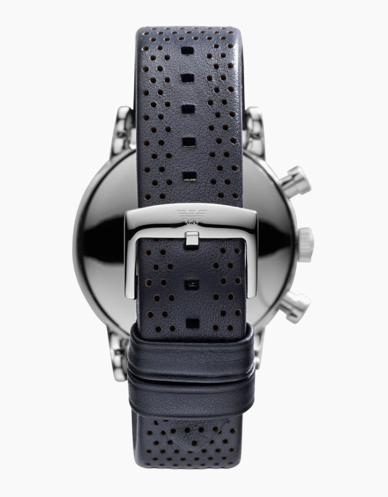 Emporio Armani AR1736 Blue Leather Chronograph Men's Watch