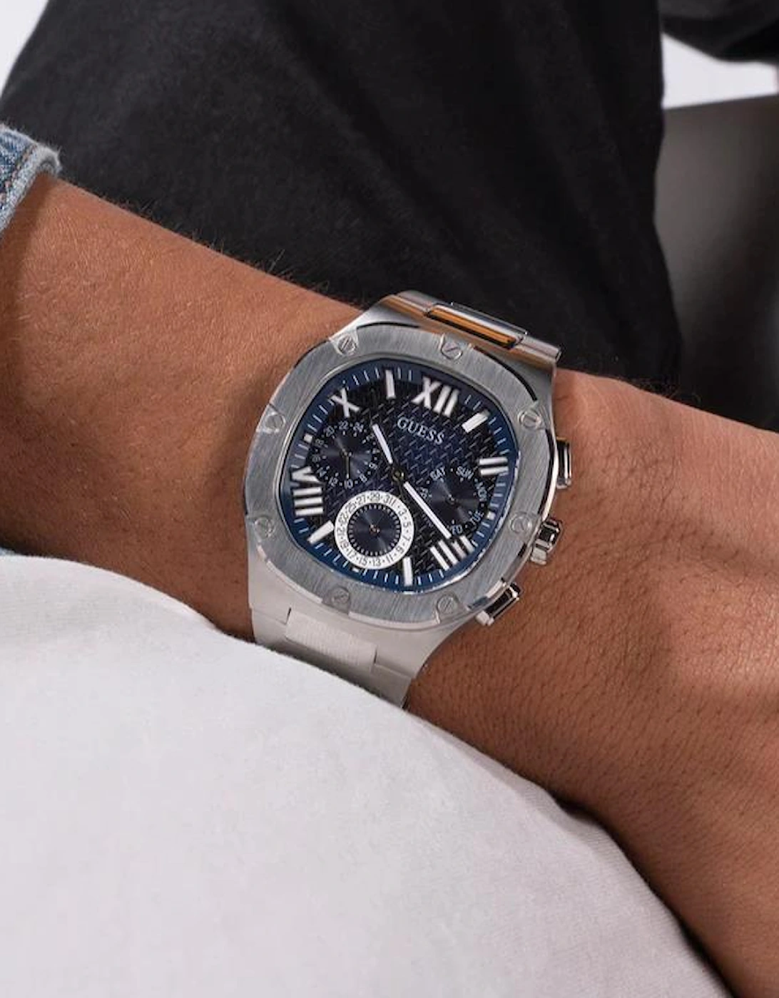 Guess Headline Silver Men's Watch GW0572G1