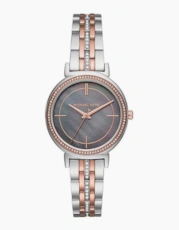 Two-Tone Silver Rose Gold-Tone