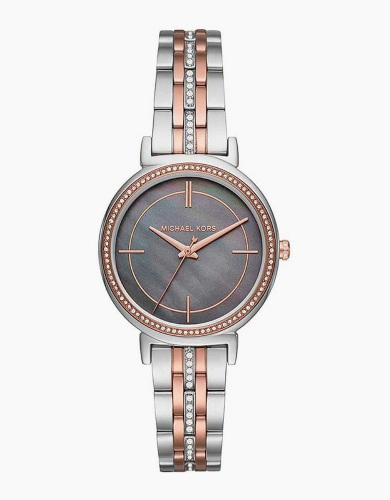 Michael Kors MK3642 Cinthia Two-Tone Mother of Pearl Ladies Watch