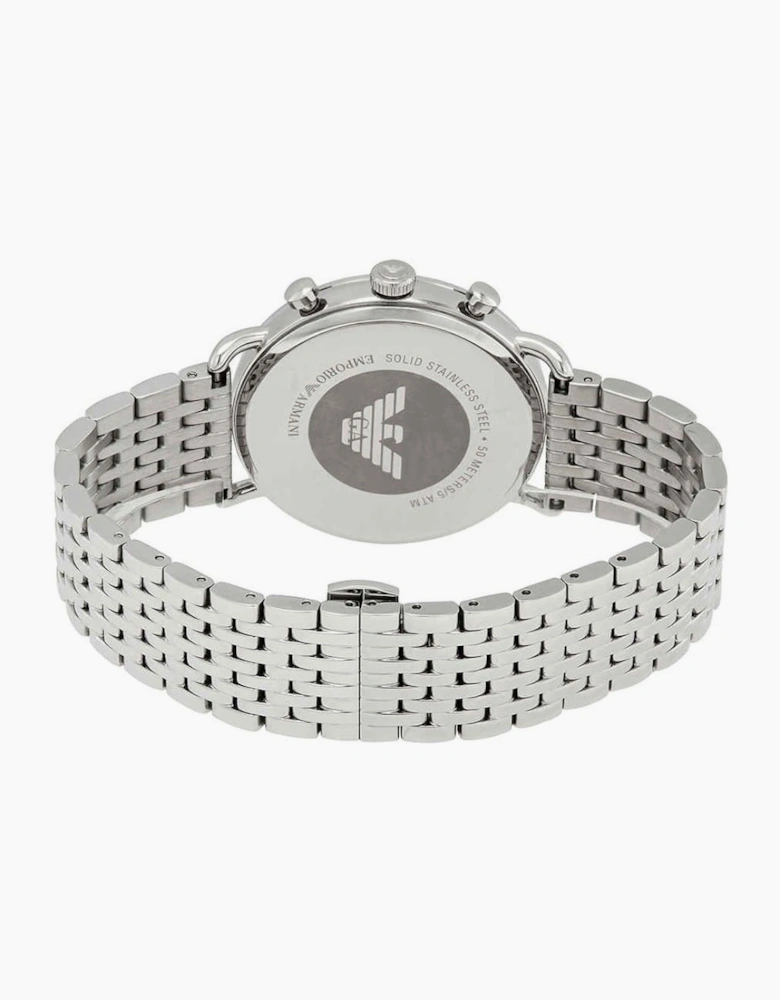 Emporio Armani Men's Aviator Silver Watch AR11238