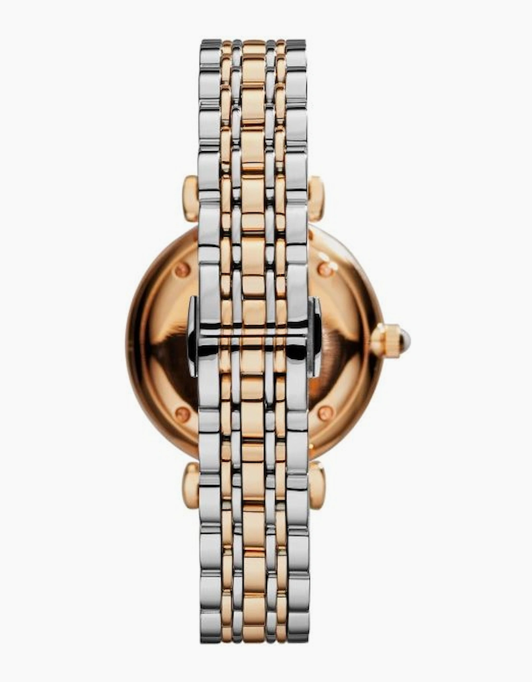 Emporio Armani AR1840 Silver and Rose Gold Two Tone Ladies Watch