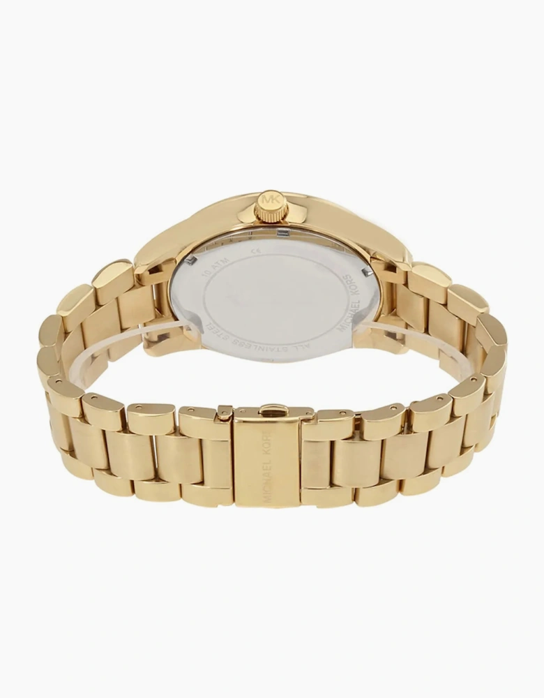 Michael Kors Ladies Layton Pave Gold  Watch MK6243