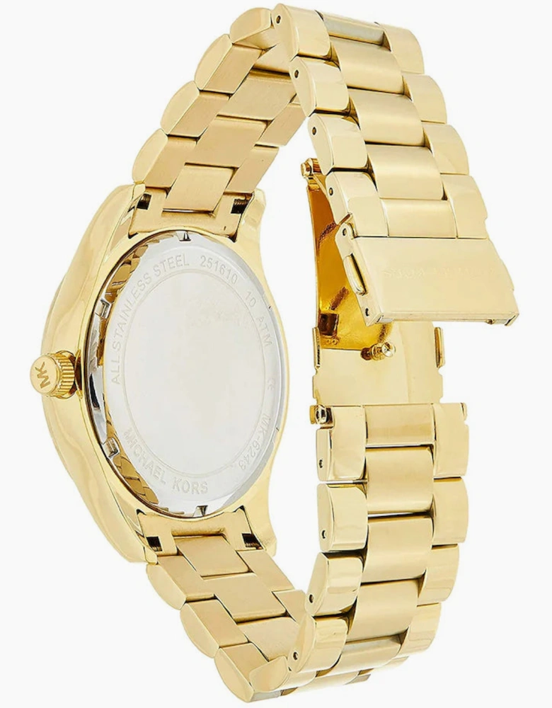 Michael Kors Ladies Layton Pave Gold  Watch MK6243