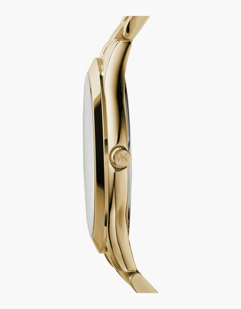 Michael Kors Ladies Slim Runway Gold Watch MK3179