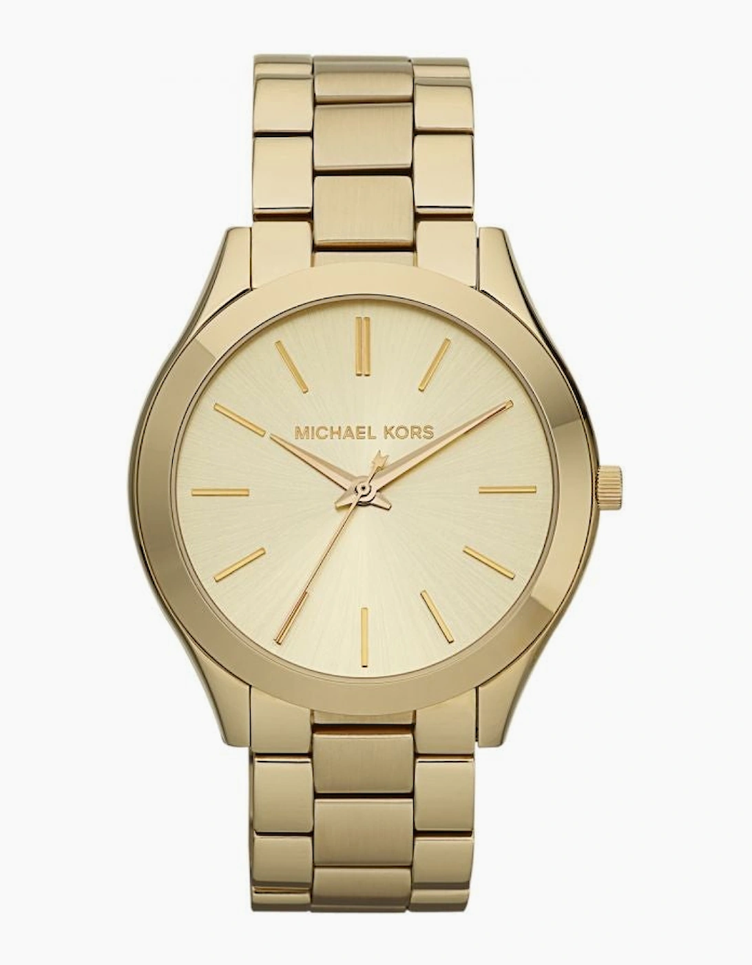 Michael Kors Ladies Slim Runway Gold Watch MK3179