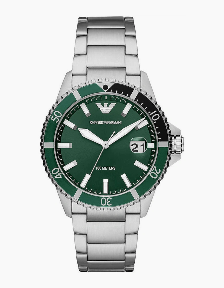 Emporio Armani Men's Diver  Silver Watch AR11338