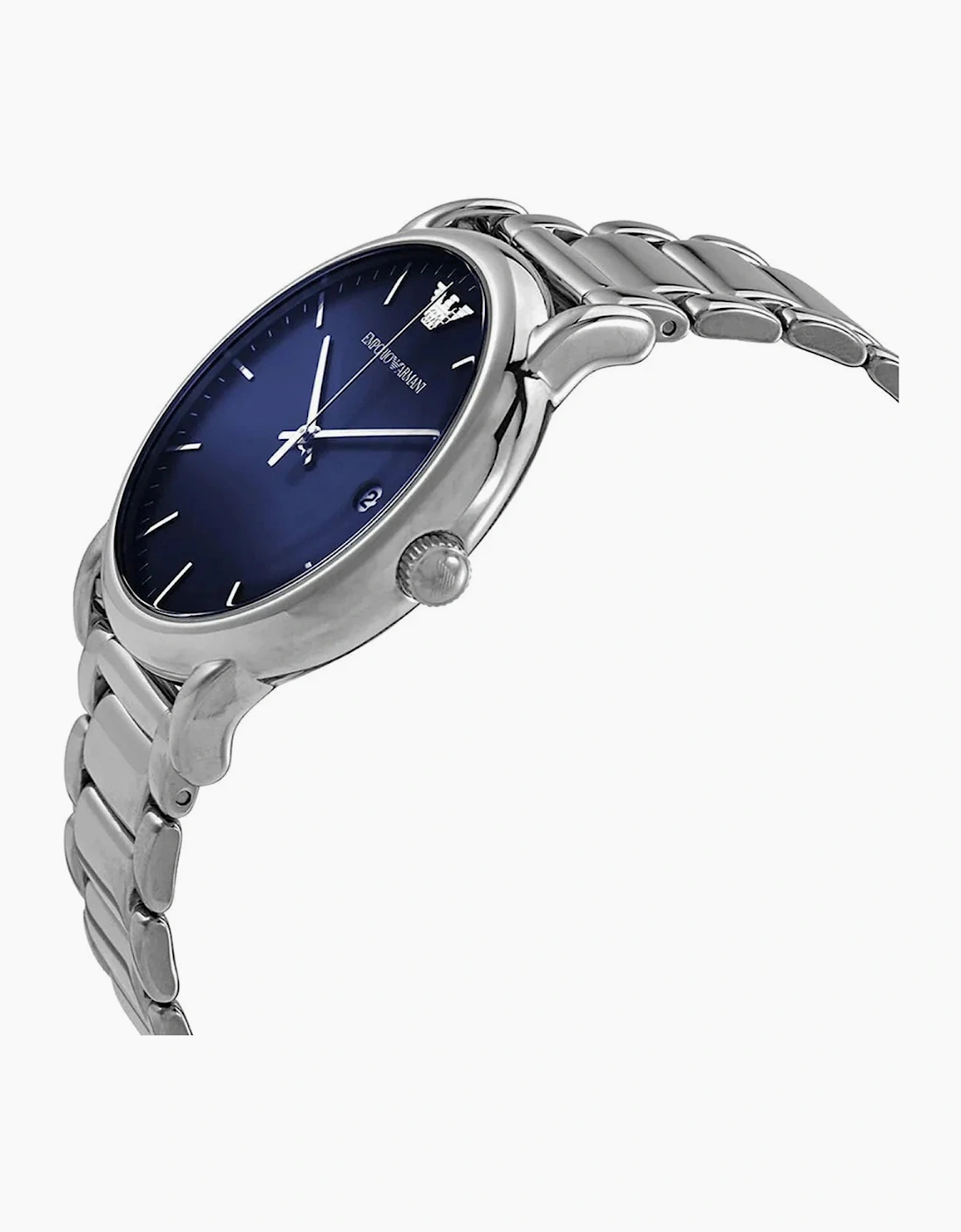 Emporio Armani  AR11089 Blue Dial Silver Men's Watch