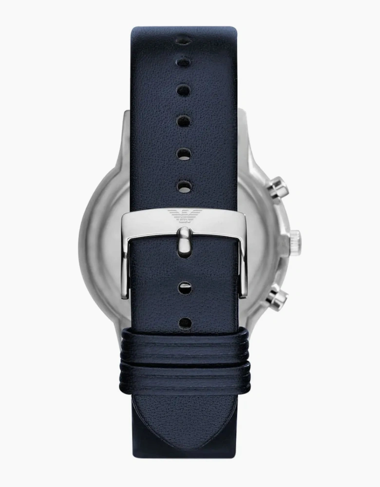 Emporio Armani  AR2473 Renato Blue Leather Chronograph  Men's Watch