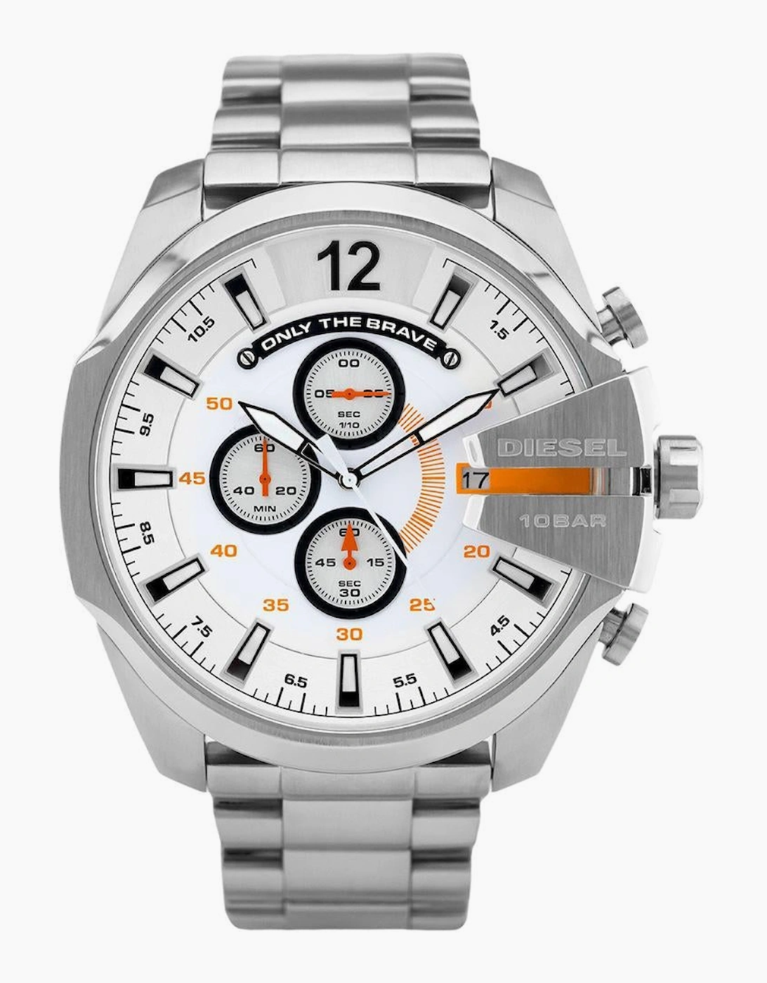 Diesel DZ4328 Silver Mega Chief Chronograph Men's Watch