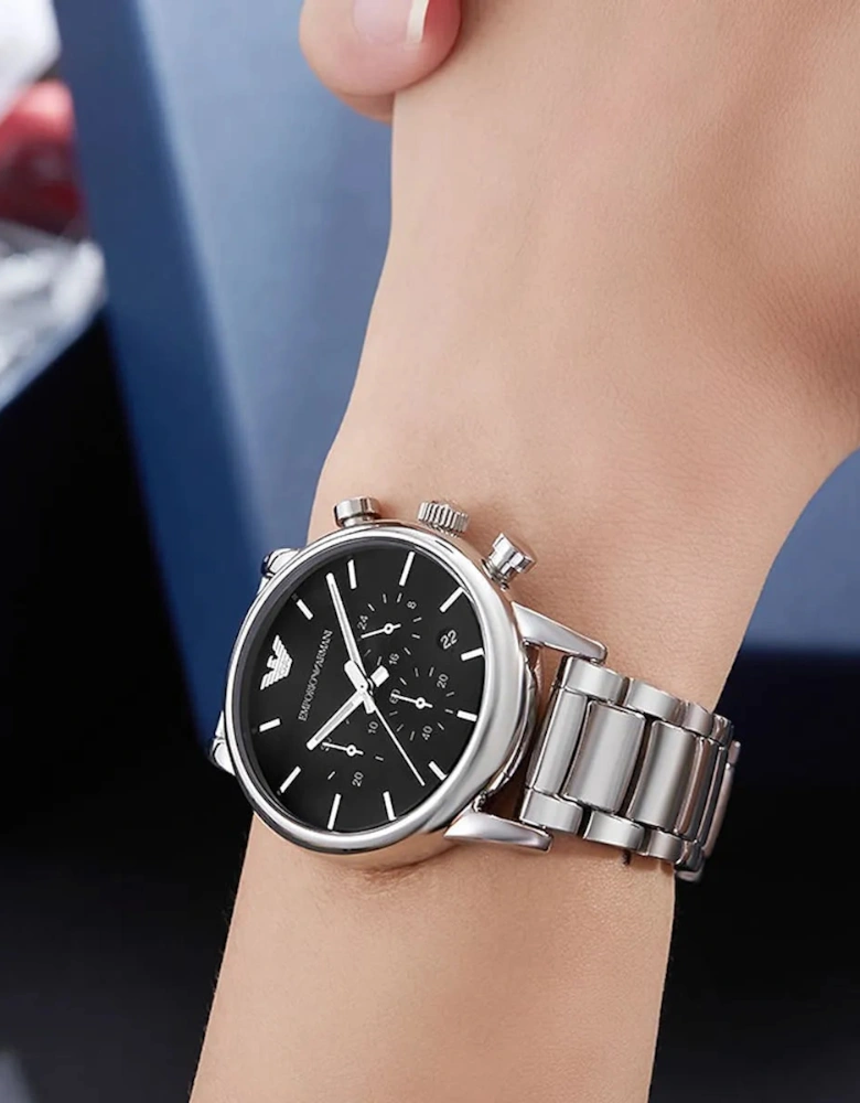 Emporio Armani AR1853 Silver Chronograph Men's Watch