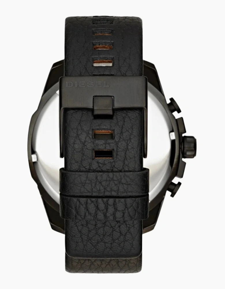 Diesel DZ4323 Black Mega Chief Chronograph Leather Men's Watch
