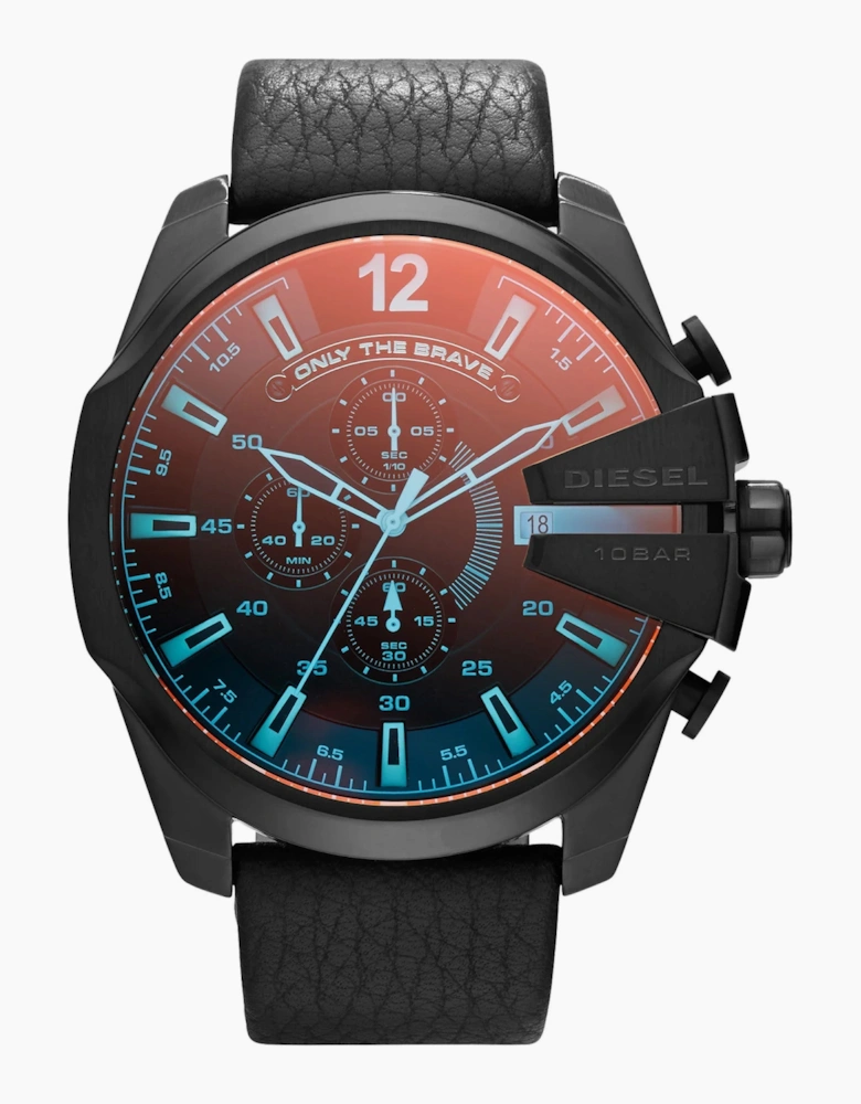 Diesel DZ4323 Black Mega Chief Chronograph Leather Men's Watch