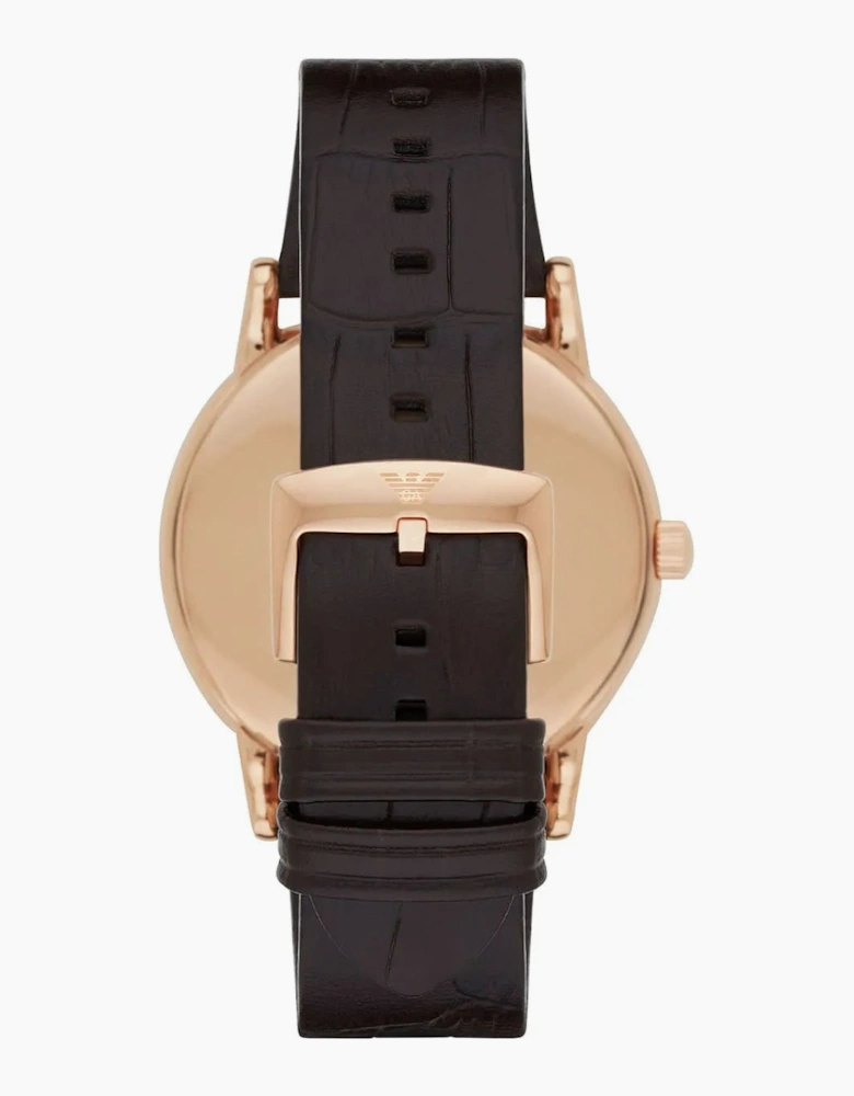 Emporio Armani AR2502 Luigi Brown Leather Men's Watch