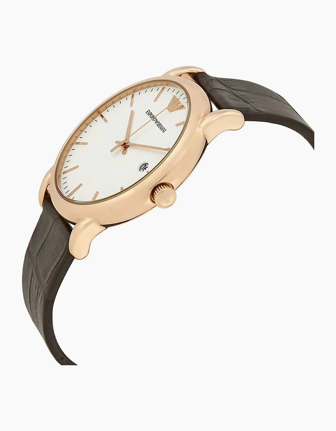 Emporio Armani AR2502 Luigi Brown Leather Men's Watch