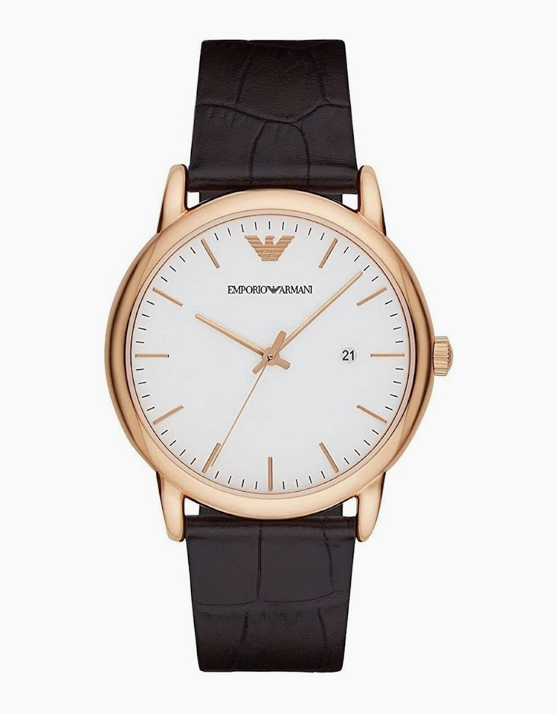 Emporio Armani AR2502 Luigi Brown Leather Men's Watch