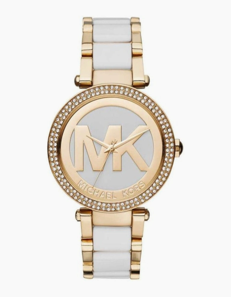 Michael Kors Ladies Parker Yellow Gold Watch MK6313