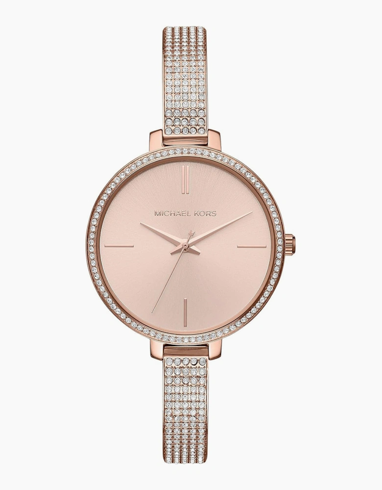 Michael Kors Ladies Rose Gold Jaryn Watch MK3785