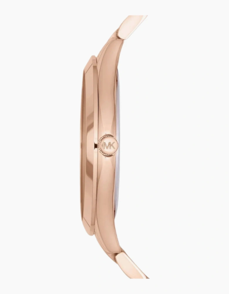 Michael Kors Ladies  Slim Runway Rose Gold Watch MK3181