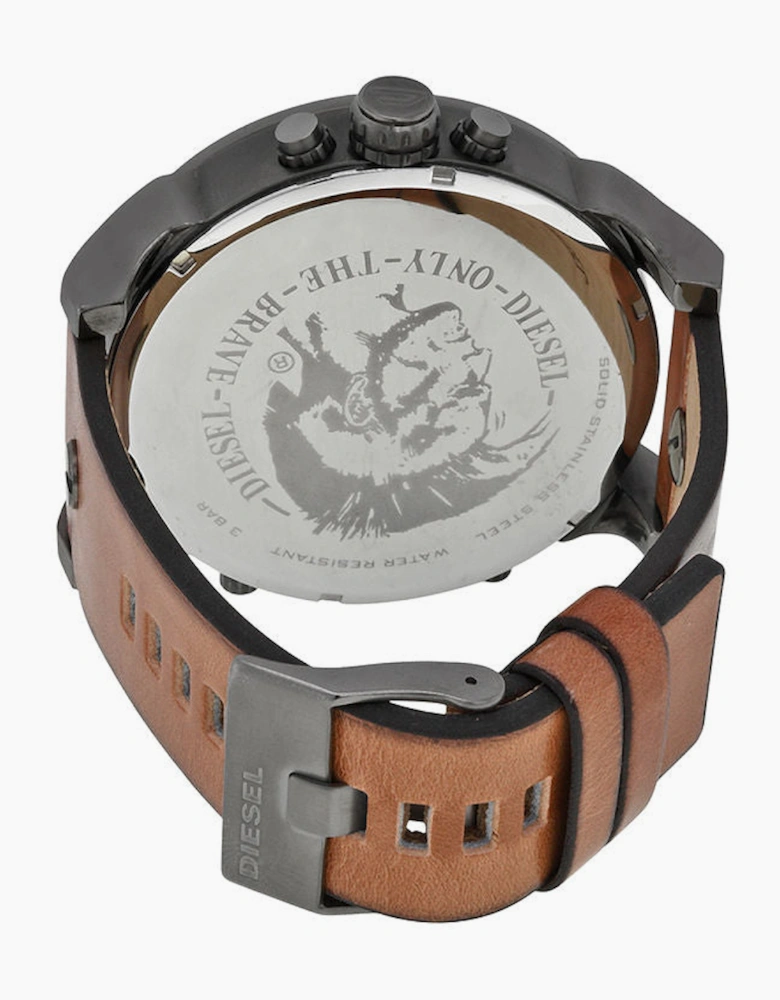 Diesel DZ7332 Mr. Daddy 2.0 Black & Brown Leather Chronograph Men's Watch