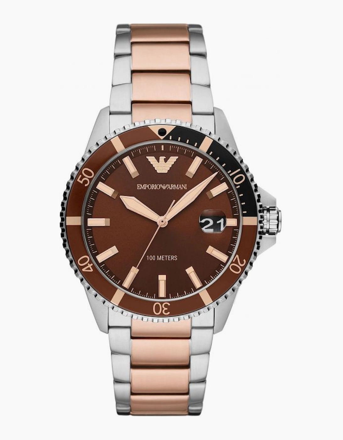 Emporio Armani Men's Diver Two Tone Watch AR11340