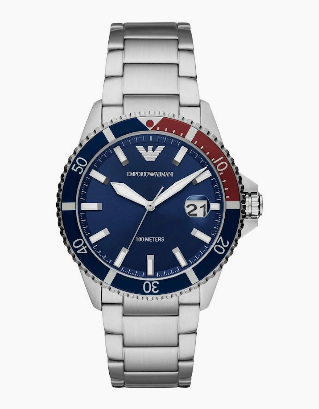Emporio Armani Men's Diver Silver Watch AR11339