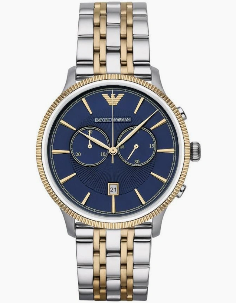 Emporio Armani AR1847 Blue and Two Tone Men's Watch