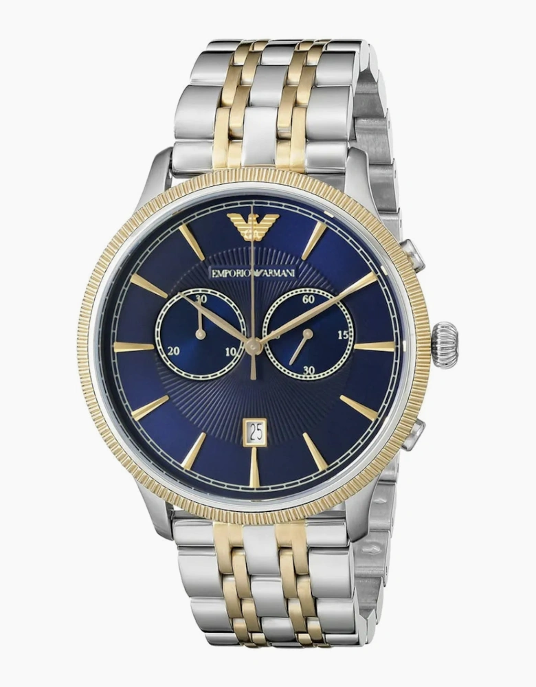 Emporio Armani AR1847 Blue and Two Tone Men's Watch