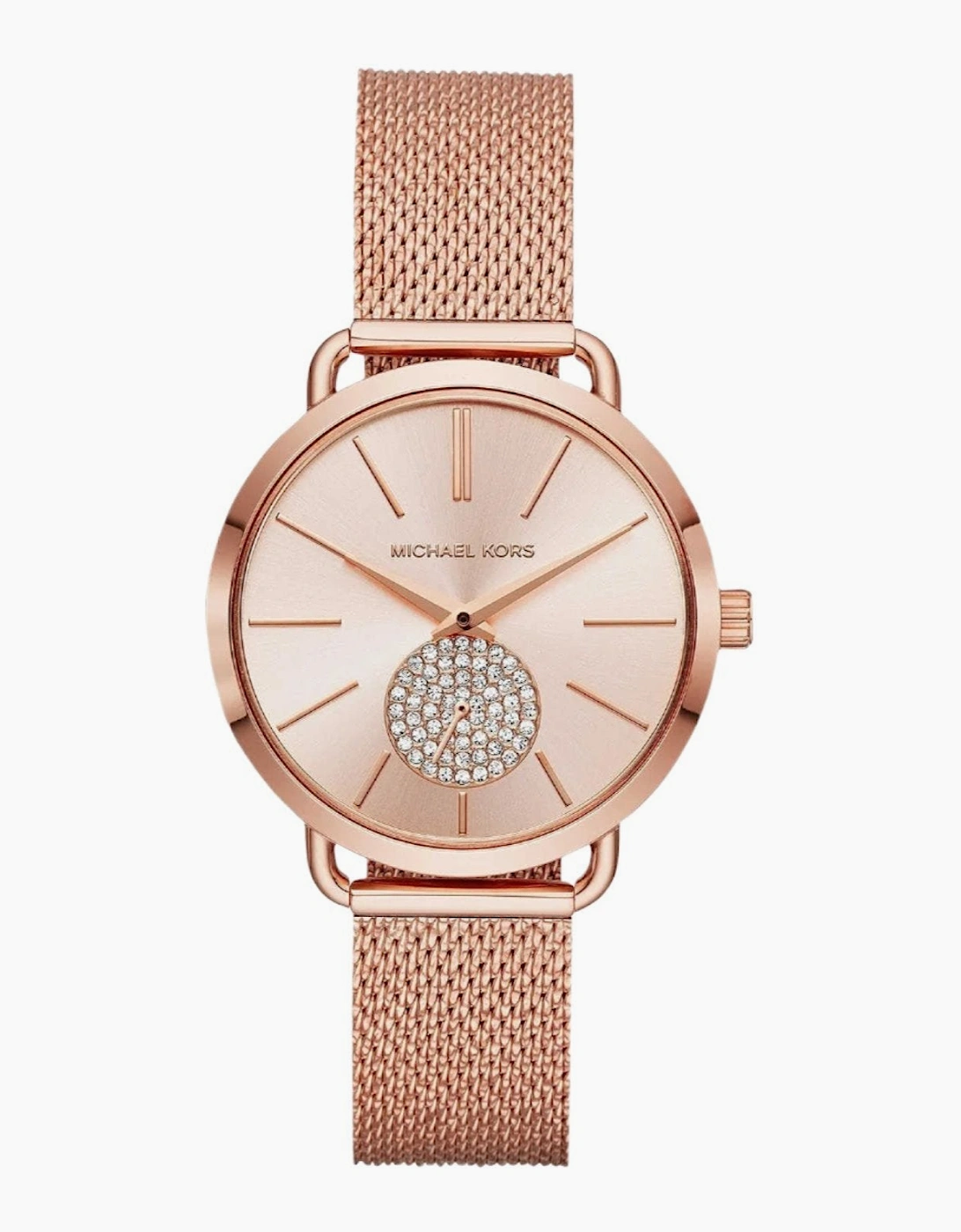 Women's Michael Kors MK3845 Portia Rose Gold Tone Ladies Watch