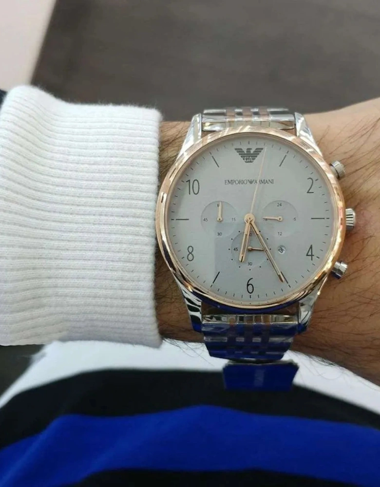 Emporio Armani AR1864 Two Tone Chronograph Men's Watch