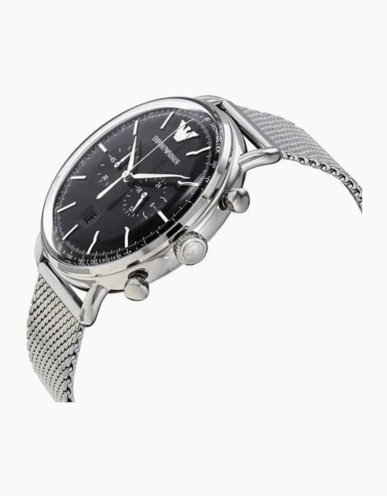 Emporio Armani AR11104 Aviator Steel Mesh Men's Watch