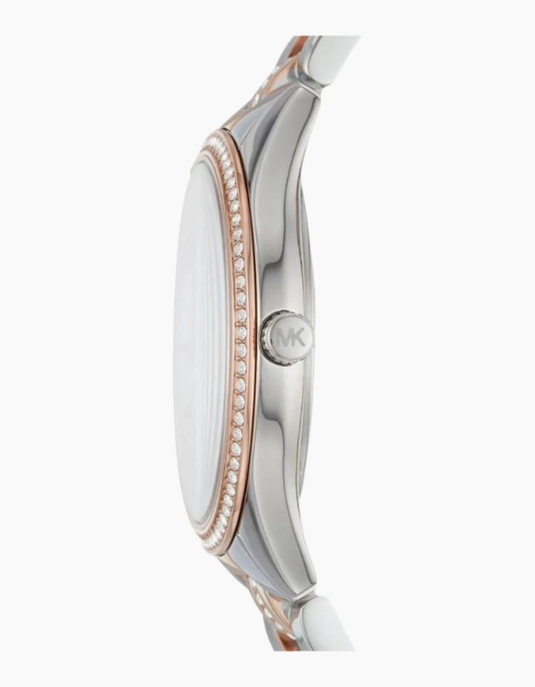 Michael Kors Ladies Two-Tone Lauryn Watch MK3979