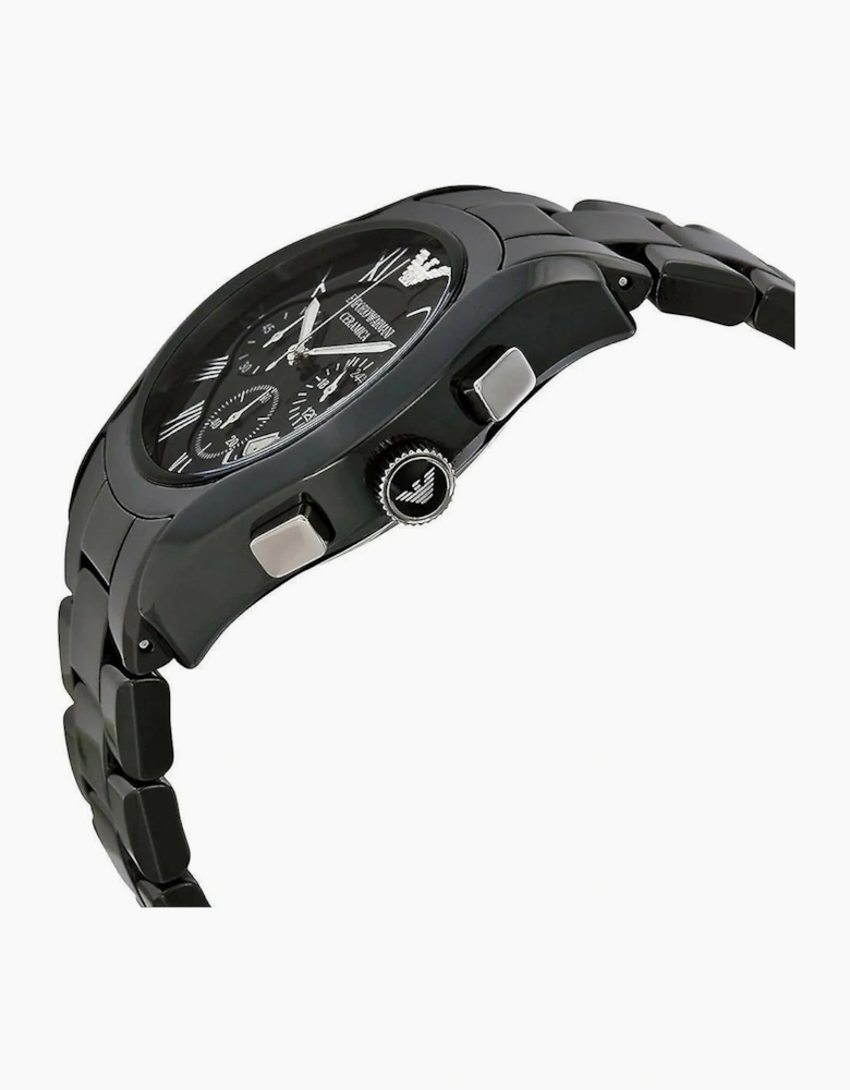 Emporio Armani  AR1400 Black Ceramic Chronograph Men's Watch