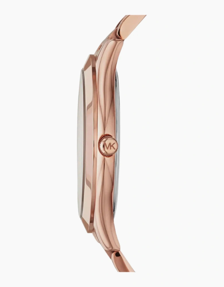 Michael Kors Ladies Slim Runway Rose Gold Watch MK3197