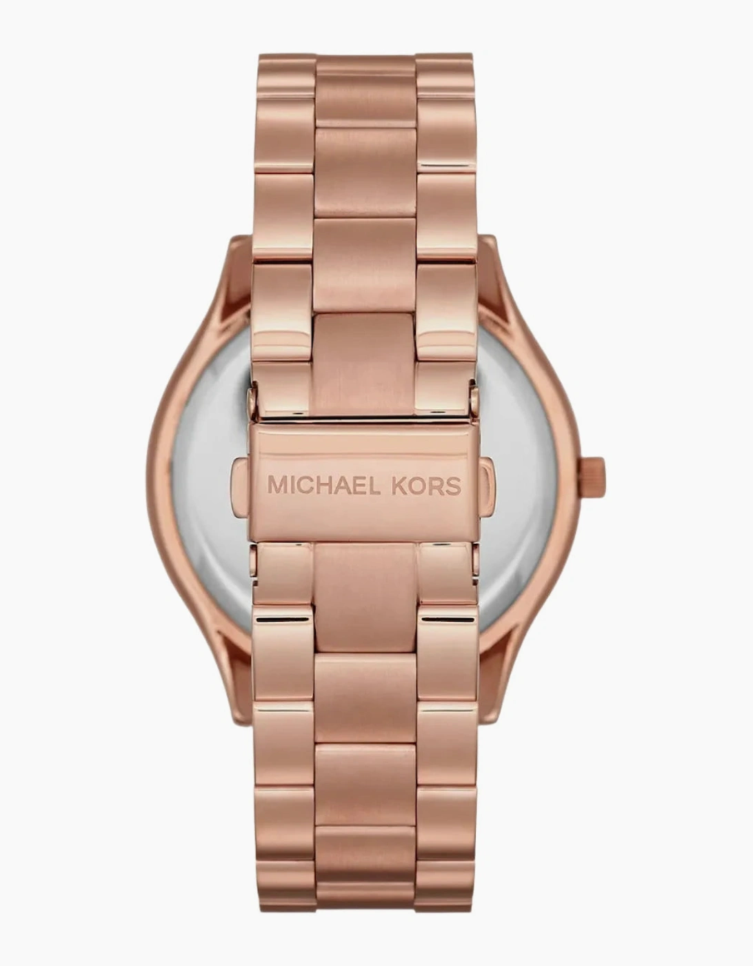 Michael Kors Ladies Slim Runway Rose Gold Watch MK3197