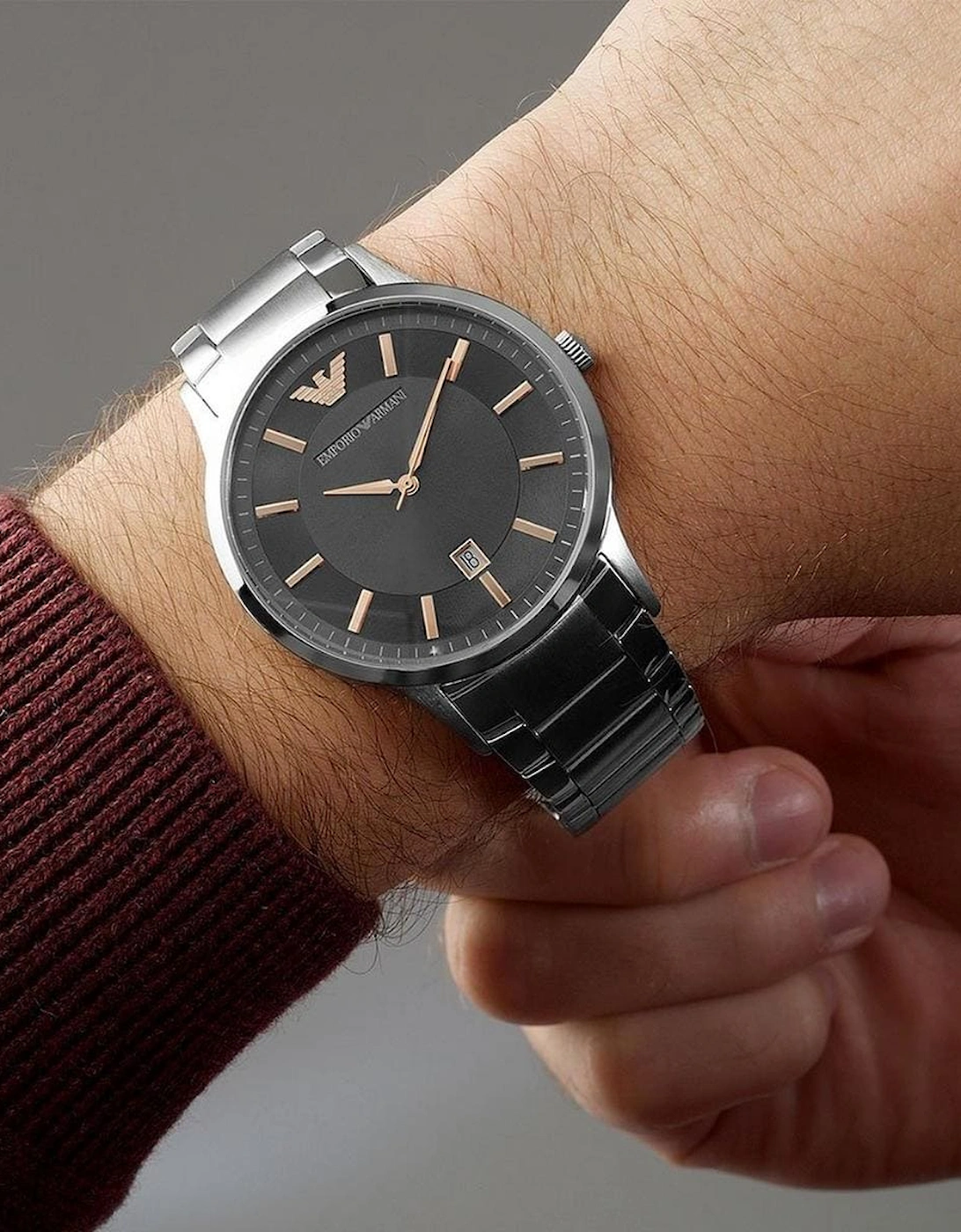 Emporio Armani Men's Renato Silver Watch AR2514