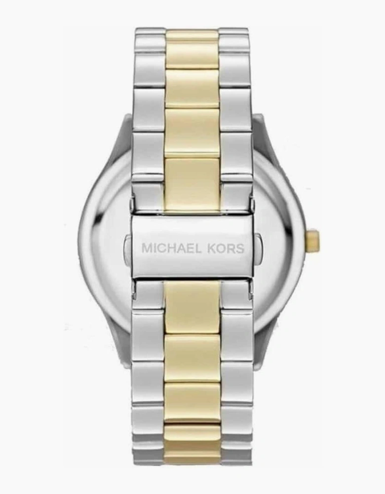 Michael Kors Ladies Slim Runway Silver Watch MK3198