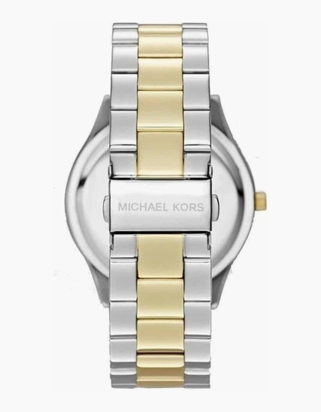 Michael Kors Ladies Slim Runway Silver Watch MK3198
