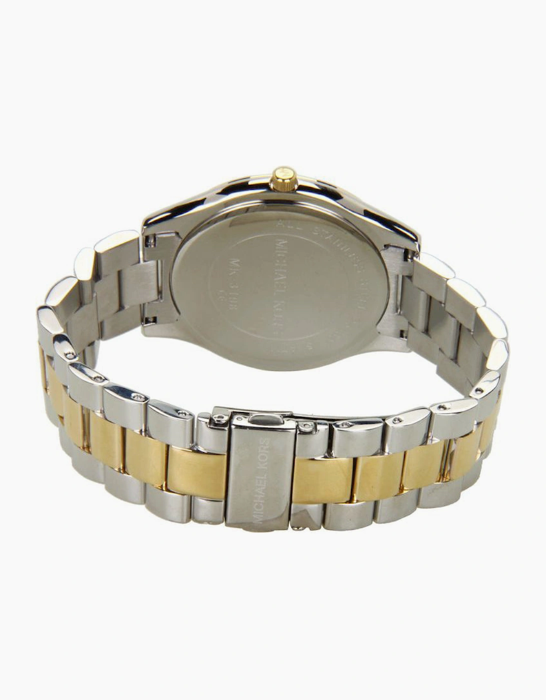 Michael Kors Ladies Slim Runway Silver Watch MK3198