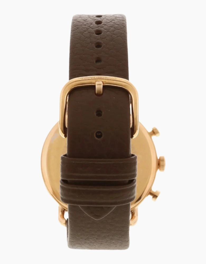 Emporio Armani  AR11106 Aviator Brown Leather Men's Watch