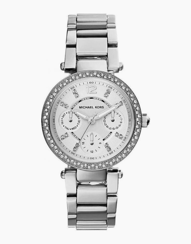 Michael Kors MK5615 Mini Parker Silver Chronograph Ladies Watch