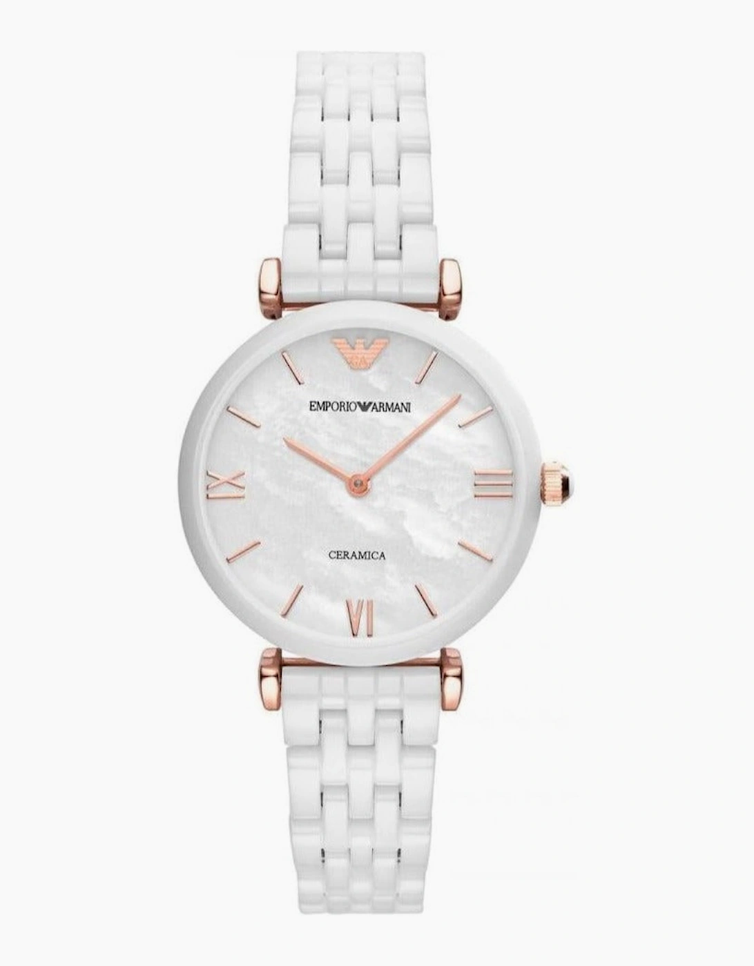 Emporio Armani AR1486 White Ceramic Ladies Watch