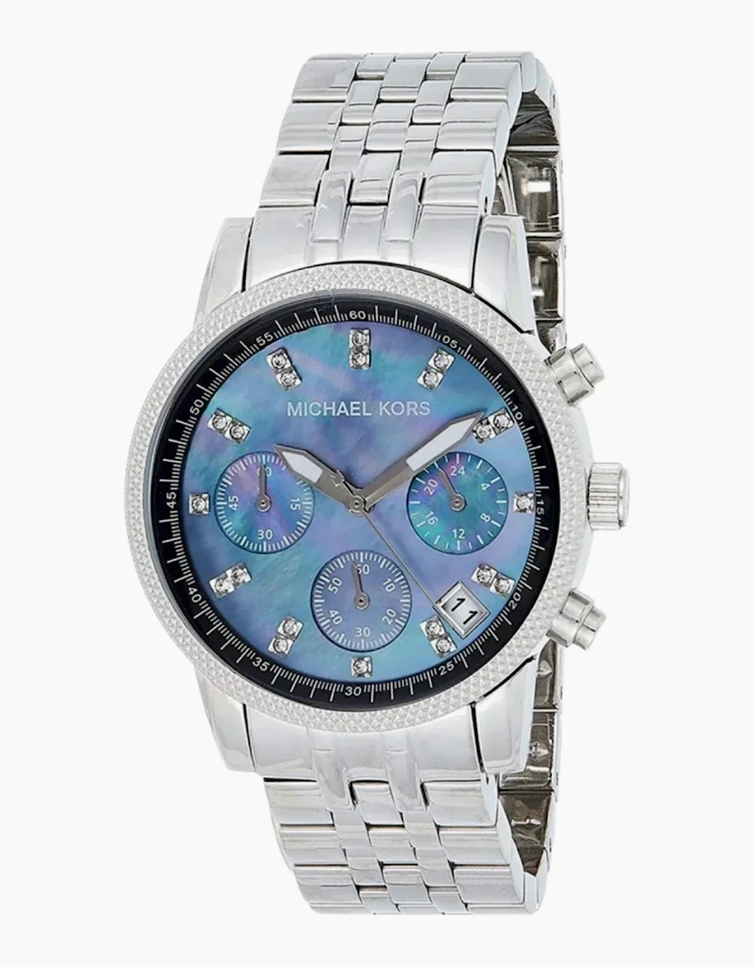 Michael Kors Ladies Silver Chronograph Watch MK5021