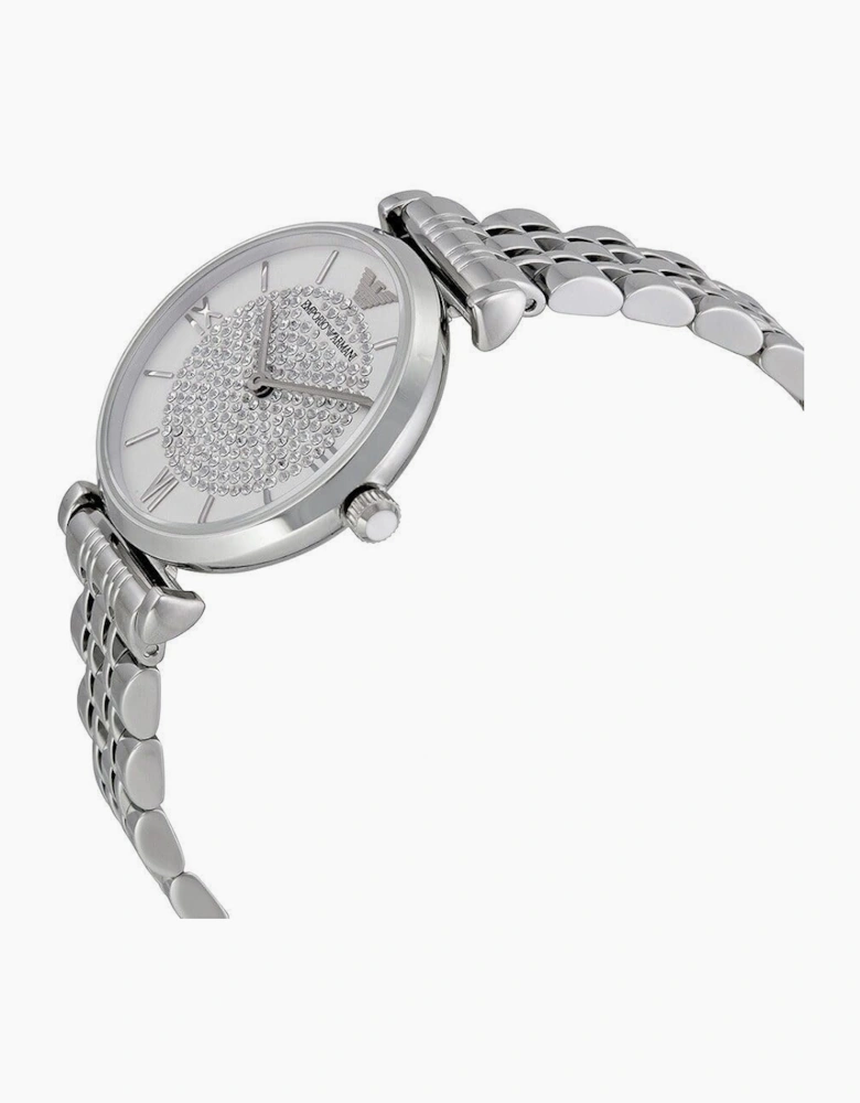 Emporio Armani AR1925 Silver Crystal Ladies Watch