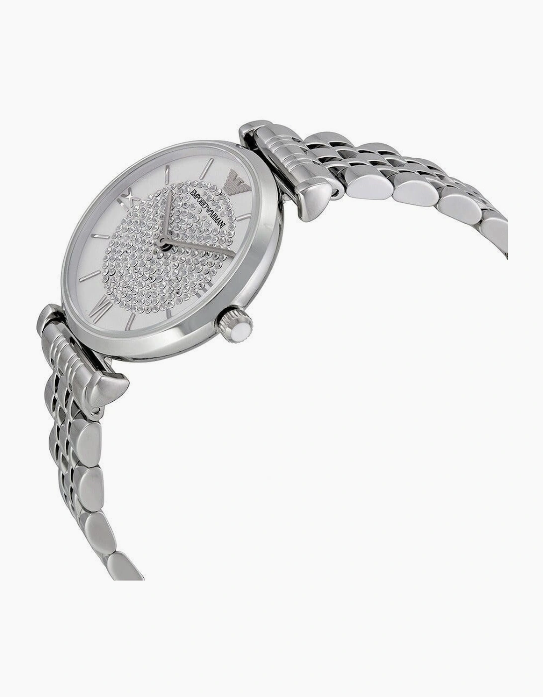 Emporio Armani AR1925 Silver Crystal Ladies Watch