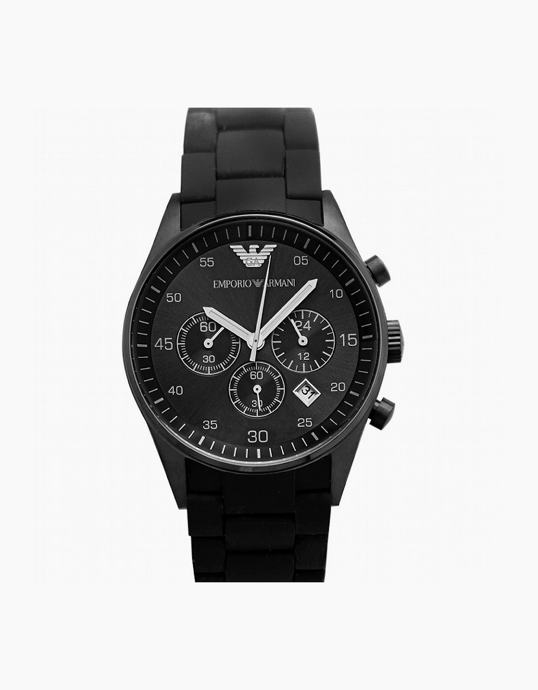 Emporio Armani AR5889 Black Silicon Chronograph Men's Watch